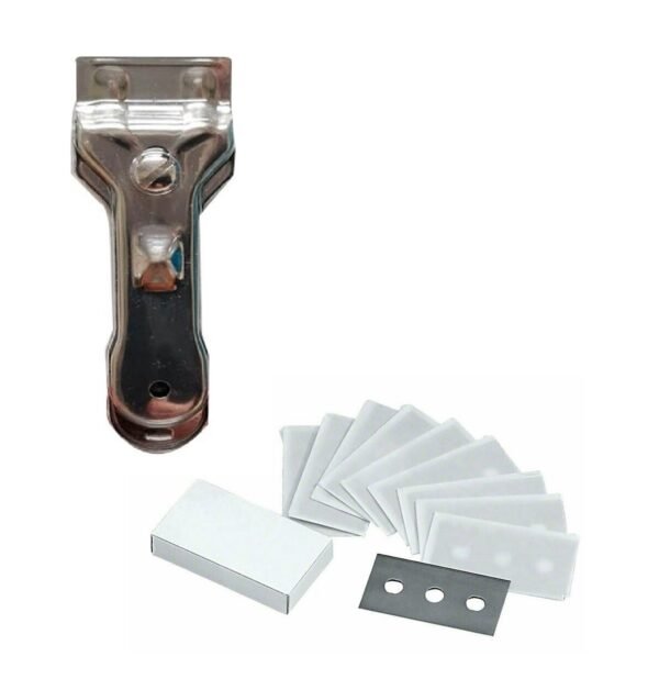 Chrome Scraper For Hob and Grill with Extra Blades
