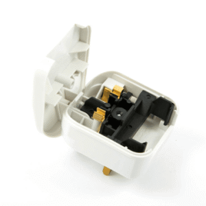 5Amp Euro to UK Plug White