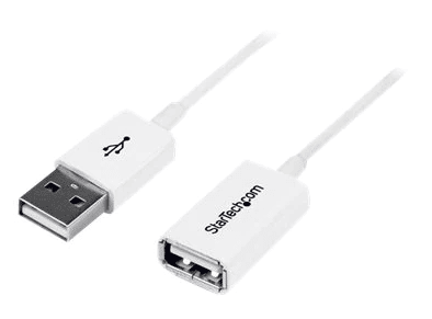3M White/black USB 2.0 Extension Cable