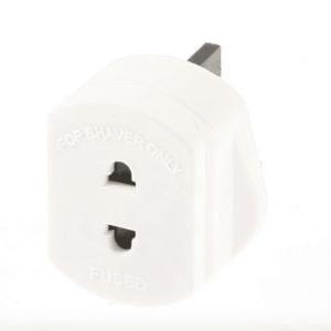 Shaver Adapter 1Amp White