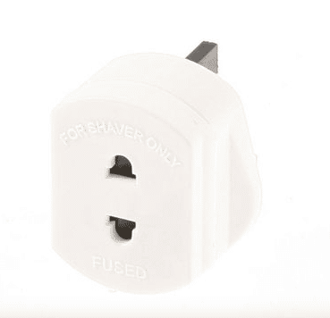 Shaver Adapter 1Amp White