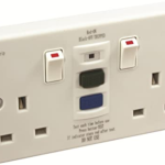 2 Gang RCD Switched Socket