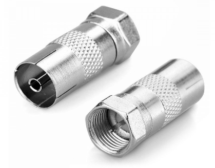 F Type to F TV connector