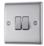 Double Light switch Metal
