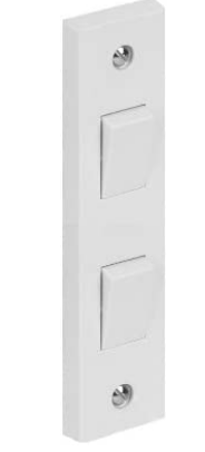 2 Gang 2 Way Architrave switch