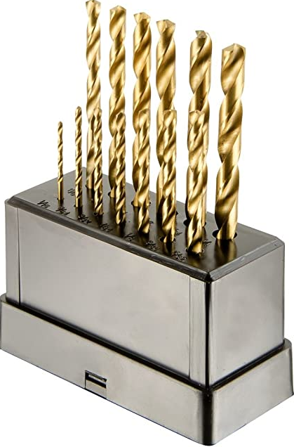 13pc High Speed Steel Titanium Drill Bit Set