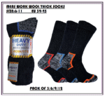 3/6/9/12 Pairs of Men’s Work Socks Robust Heavy Duty Steel Toe Sock Extra Thick