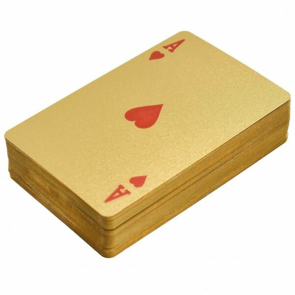 24K GOLD/SIL PLATED PLAYING CARDS POKER GAME DECK WOODEN GIFT BOX 99.9% CERTIFIC