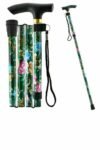 Light Weight Height Adjustable Folding Walking Stick Aluminum Cane