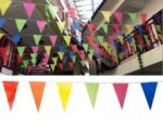 New 10Pcs Rope of Rainbow multi-coloured street party bunting Flags