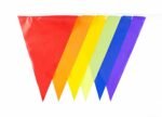 New 10Pcs Rope of Rainbow multi-coloured street party bunting Flags