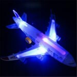 New Airlines Flash Electric Air Bus with Flash Lights Airplane Toy