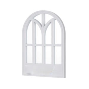 Window Style Mirror Home Decoration Wall Mounted Vintage Art Room Hallway Arch