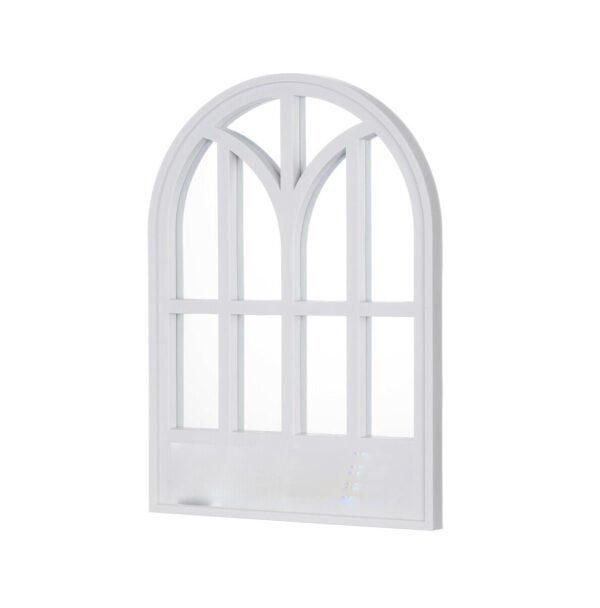 Window Style Mirror Home Decoration Wall Mounted Vintage Art Room Hallway Arch