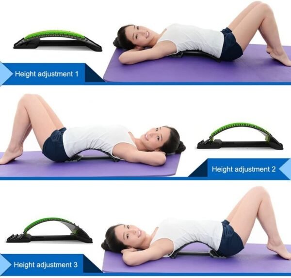 Back Stretcher Posture Massager For Back Relaxation & Pain Relief - Red