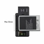 Universal External Battery Charger With USB Port and LCD display For All Mobile Phone And Camera Batteries