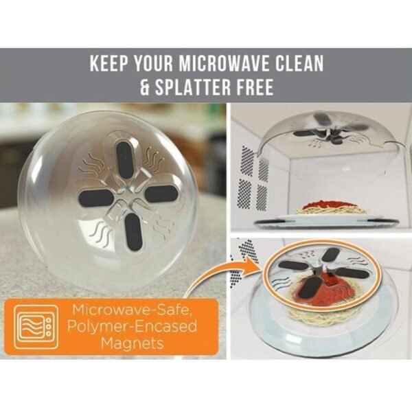 New Microwave Splatter Splash Guard Food Cover Plate Bowl Covering - AntiSplash