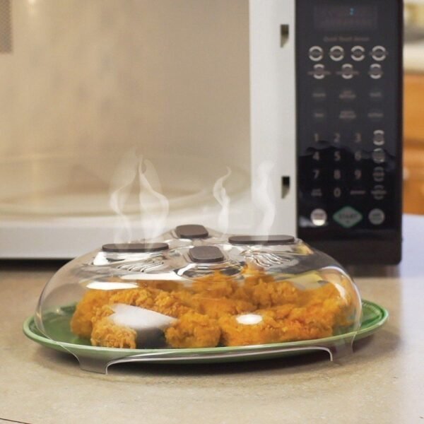 New Microwave Splatter Splash Guard Food Cover Plate Bowl Covering - AntiSplash