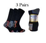 3/6/9/12 Pairs of Men’s Work Socks Robust Heavy Duty Steel Toe Sock Extra Thick