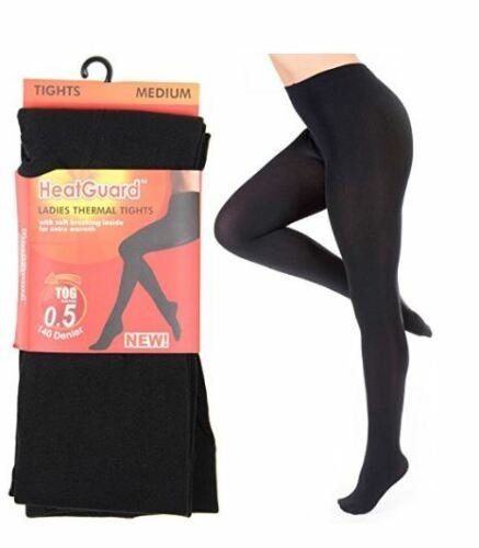 new Heat Guard Opaque/Thermal Tights Soft, Warm & Cosy Fleece for Ladies