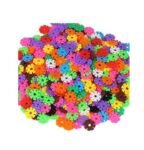 200 Pcs Plastic Snowflake Building Blocks Puzzle Baby Kids DIY Educational Toy