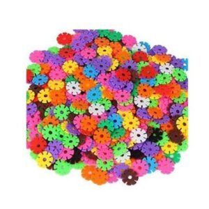 200 Pcs Plastic Snowflake Building Blocks Puzzle Baby Kids DIY Educational Toy