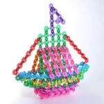 200 Pcs Plastic Snowflake Building Blocks Puzzle Baby Kids DIY Educational Toy