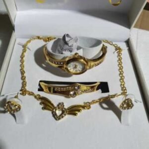 New Ladies Gift Birthday Necklace Bracelet wrist watch Set Women’s Girls