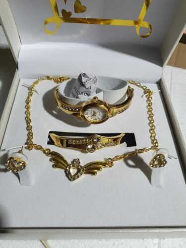 New Ladies Gift Birthday Necklace Bracelet wrist watch Set Women’s Girls