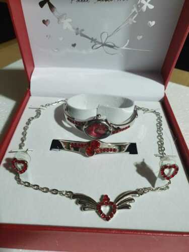 New Ladies Gift Birthday Necklace Bracelet wrist watch Set Women’s Girls
