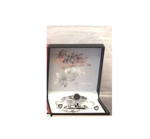 New Ladies Gift Birthday Necklace Bracelet wrist watch Set Women’s Girls