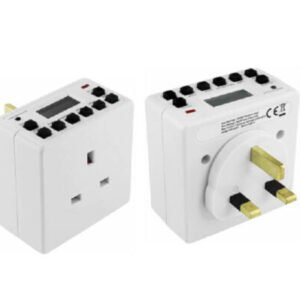 Programmable 13Amp 7 Day LCD Digital Electronic Plug-in Timer Switch Socket UK