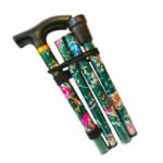 Light Weight Height Adjustable Folding Walking Stick Aluminum Cane