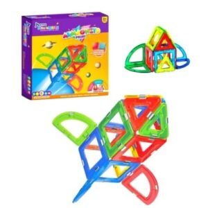 Armagneto Magnetic Shapes 16-Piece Engineer Kit Translucent Tiles