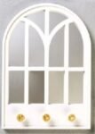 Window Style Mirror Home Decoration Wall Mounted Vintage Art Room Hallway Arch