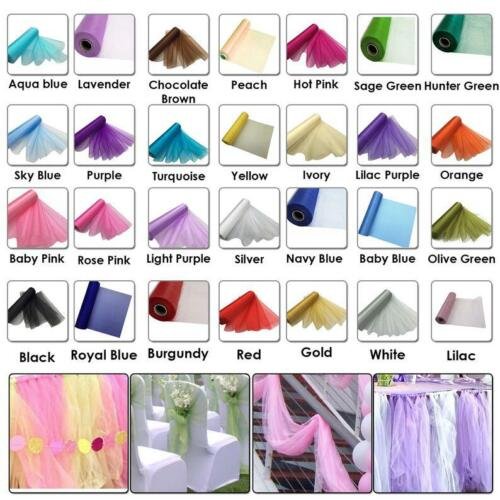 New High Quality Organza fabric for Wedding party decorations (10m x 70cm)
