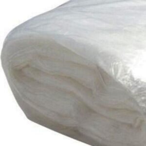 Clear Builders Polythene Plastic Sheeting Dust Roll (282576) Sheet TPS 2M X 50M
