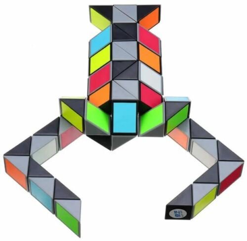 Colorful Magic Cube 72 Segments Speed Twist Snake Magic Puzzle Educational Toys