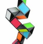 Colorful Magic Cube 72 Segments Speed Twist Snake Magic Puzzle Educational Toys