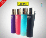 4 x Clipper Lighters SOFT TOUCH Gas Refillable Flint UK - Genuine Product