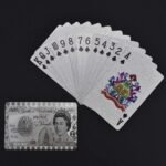 24K Gold Plated Playing Cards Poker Game Deck Wooden Gift Box 99.9% Certificate