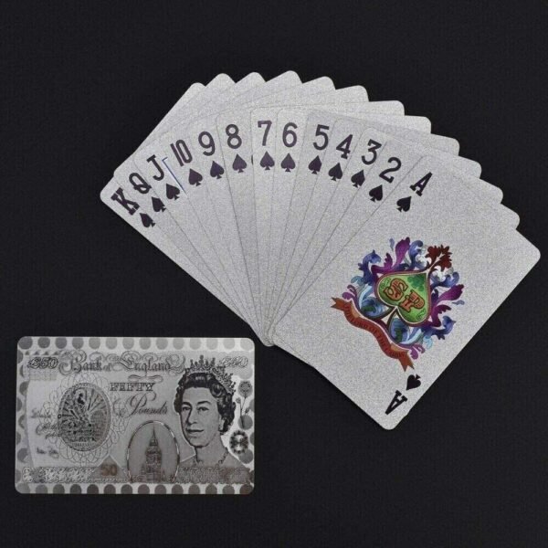 24K Gold Plated Playing Cards Poker Game Deck Wooden Gift Box 99.9% Certificate