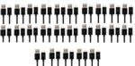 25 Wholesale Job Lot Bulk USB Micro Sync Cable For Samsung J3 J5 S7 S6 S7 BLACK