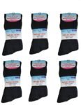 Mens Socks Extra Wide Fit Diabetic Loose Top Cotton Rich Sock 3, 6 & 12 Packs