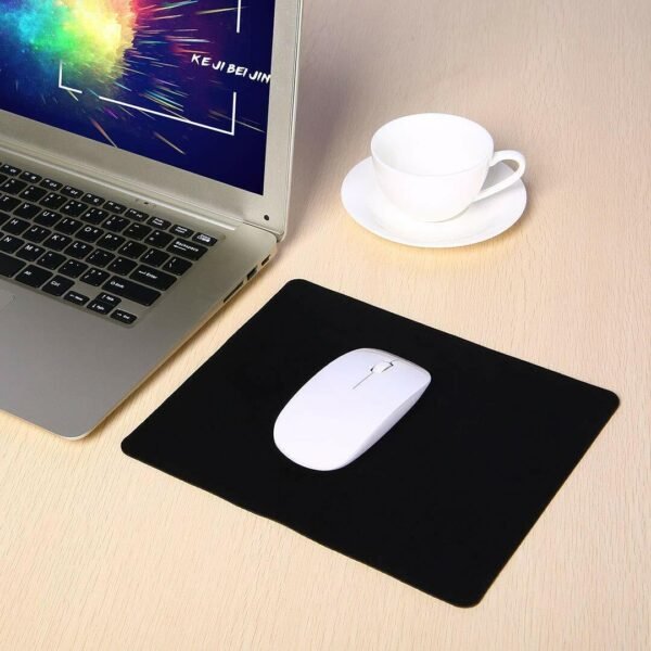 Black Mouse Mat Pad Neoprene Gel Slim Square Mouse Pad For Pc Optical Laser Mice
