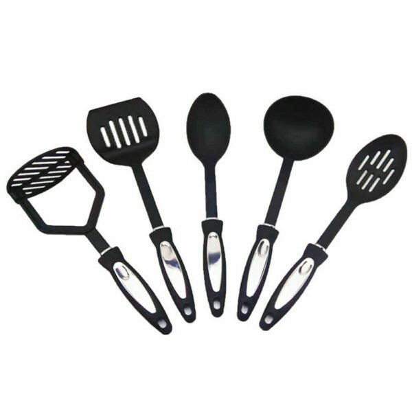 12 Piece Cooking Utensil Set Stainless Steel Kitchen Gadget Tool Nylon Handles U