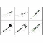 12 Piece Cooking Utensil Set Stainless Steel Kitchen Gadget Tool Nylon Handles U