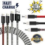 1m 2m 3m Long iPhone Charger for Apple iPhone 12 11 X 6 5 7 8 USB Cable