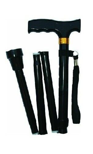 Walking Stick Easy Fold Adjustable Cane Lightweight Mobility Collapsible Sticks