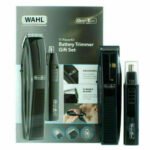 11Pcs Wahl Battery Power Hair Beard Cutter Nasal Nose Ear Trimer Clipper Set blk